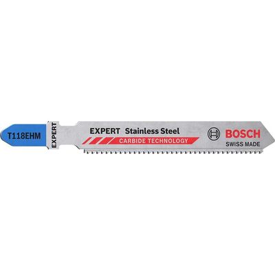 Bosch EXPERT T118EHM Stainless Steel Jigsaw Blades Pack of 3