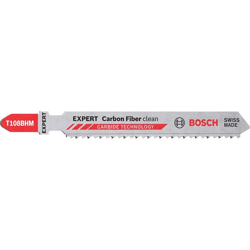 Bosch EXPERT T108BHM Carbon Fiber Clean Cut Jigsaw Blades Pack of 3 - Image 1
