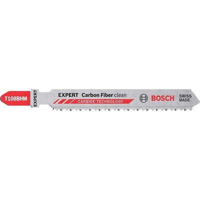 Bosch EXPERT T108BHM Carbon Fiber Clean Cut Jigsaw Blades Pack of 3