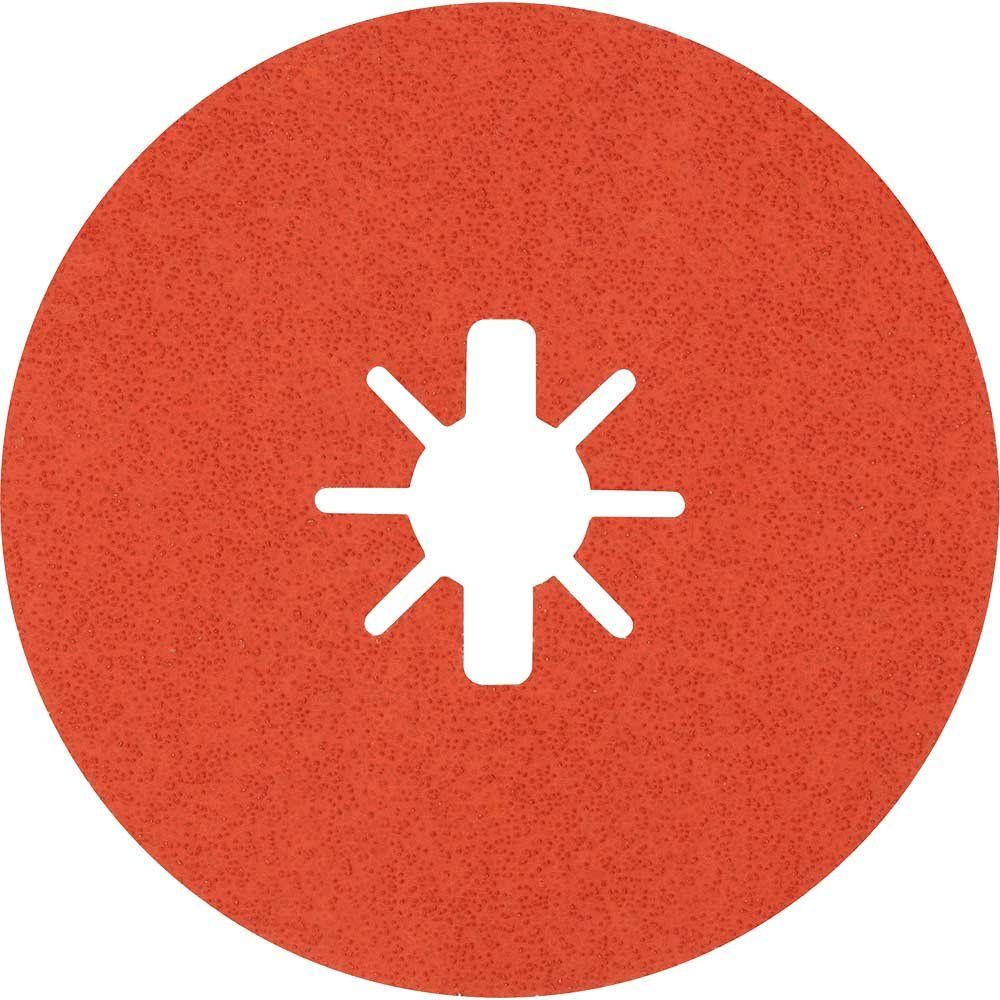 Bosch EXPERT R782 Prisma Ceramic X LOCK Fibre Disc 125mm 125mm 60g Pack of 5 - Image 1