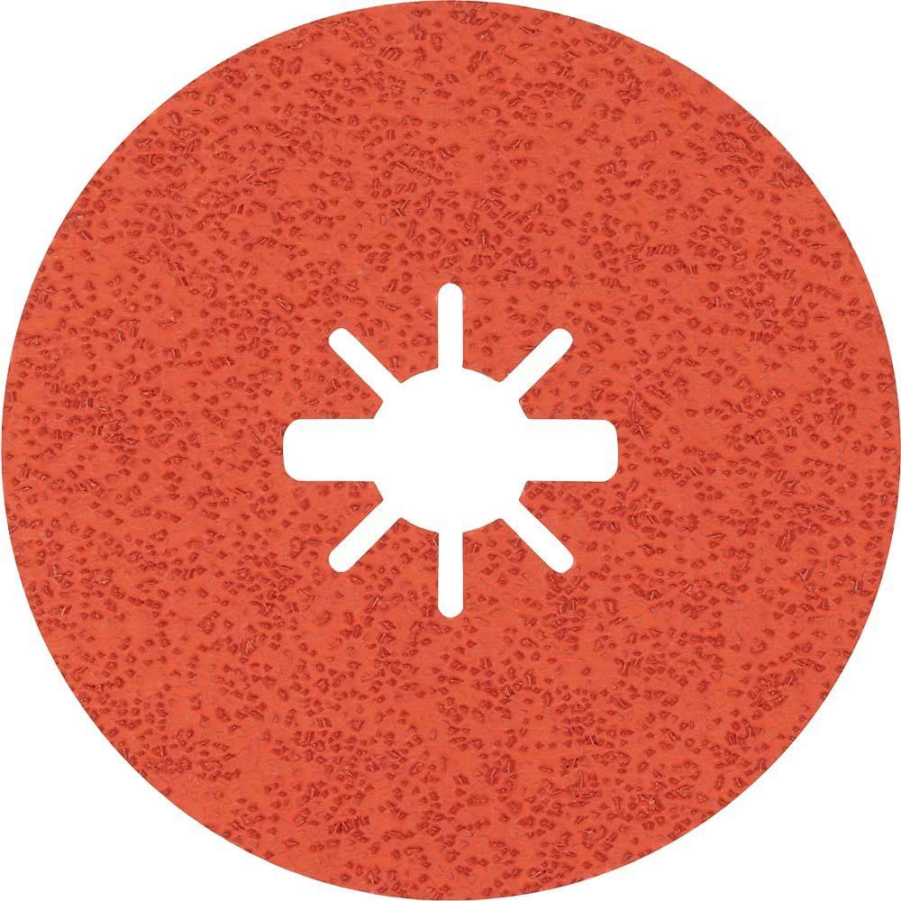 Bosch EXPERT R782 Prisma Ceramic X LOCK Fibre Disc 125mm 125mm 36g Pack of 25 - Image 1