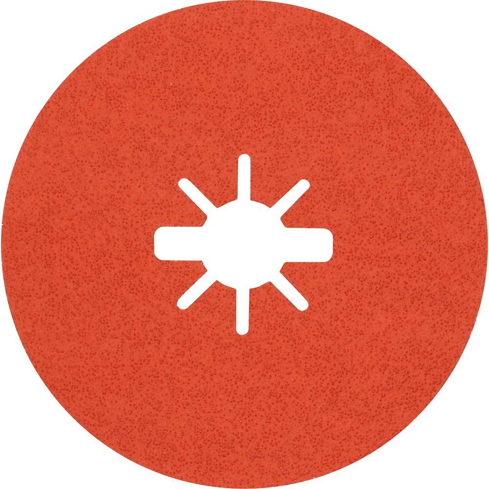 Bosch EXPERT R782 Prisma Ceramic X LOCK Fibre Disc 125mm 125mm 60g Pack of 25 - Image 1