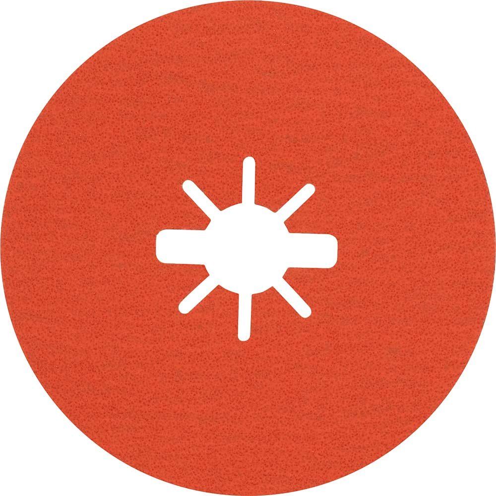 Bosch EXPERT R782 Prisma Ceramic X LOCK Fibre Disc 125mm 125mm 80g Pack of 25 - Image 1