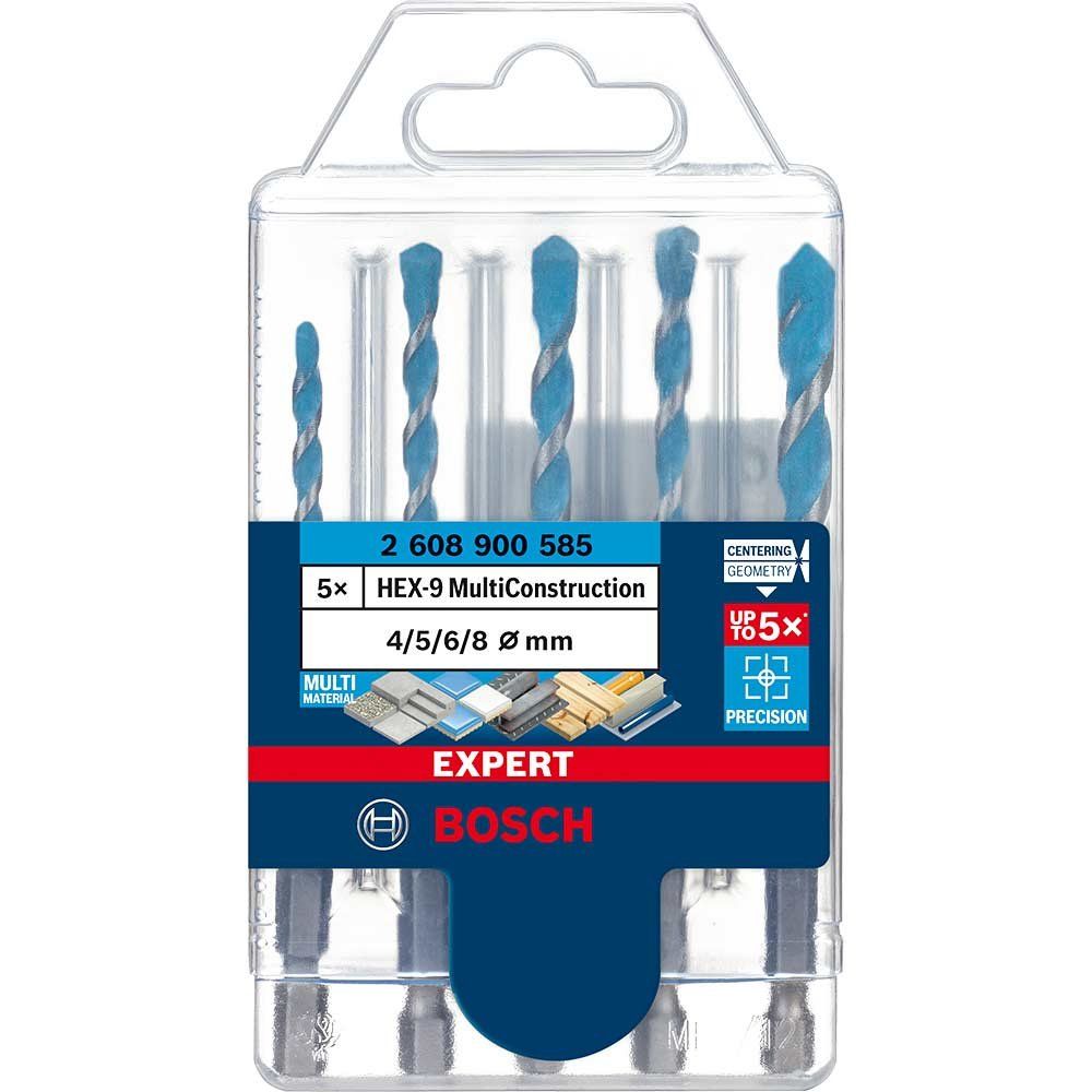 Bosch EXPERT 5 Piece EXPERT HEX-9 Multi Construction Drill Bit Set - Image 1