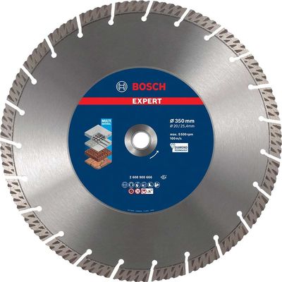 Bosch EXPERT Multi Material Diamond Cutting Disc 350mm 3.3mm 25.4mm