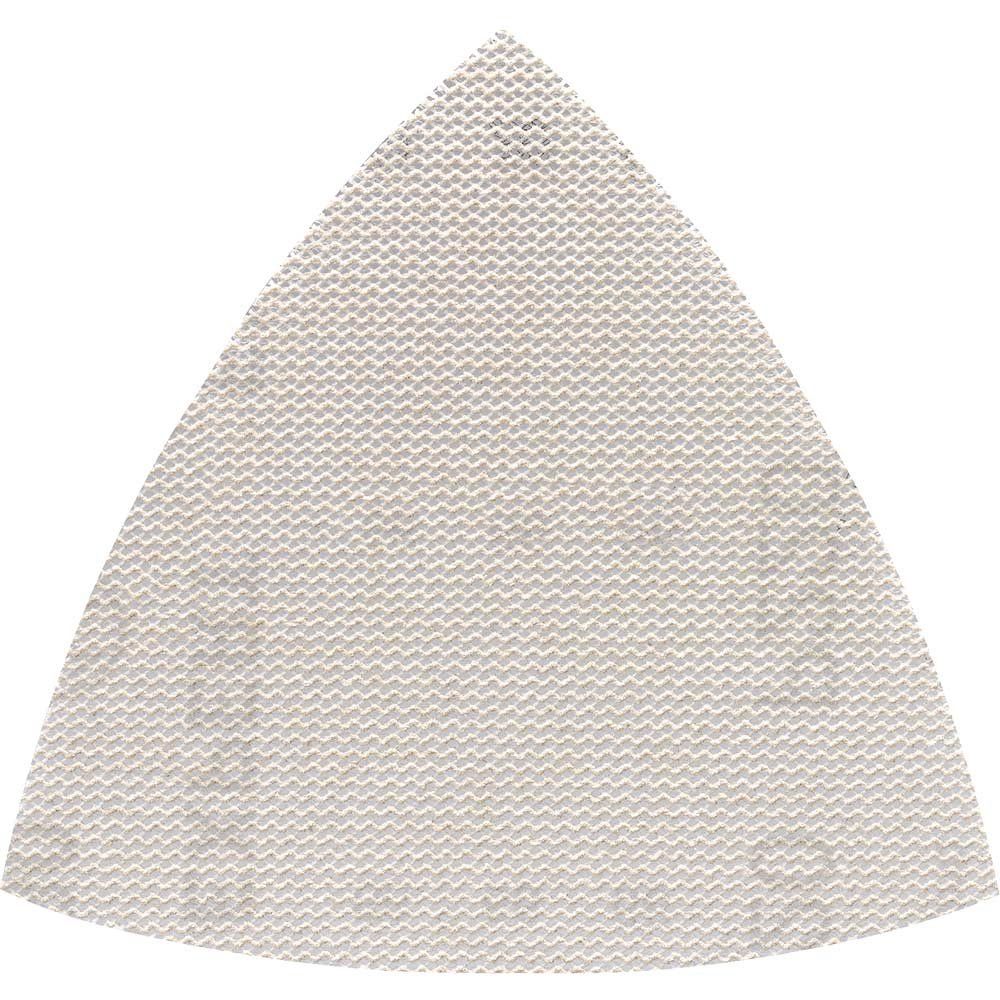 Bosch EXPERT M480 Quick Fit Net Delta Sanding Sheets for Paint and Wood 93mm x 93mm 220g Pack of 5 - Image 1