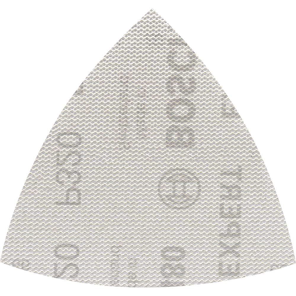 Bosch EXPERT M480 Quick Fit Net Delta Sanding Sheets for Paint and Wood 93mm x 93mm 320g Pack of 5 - Image 1