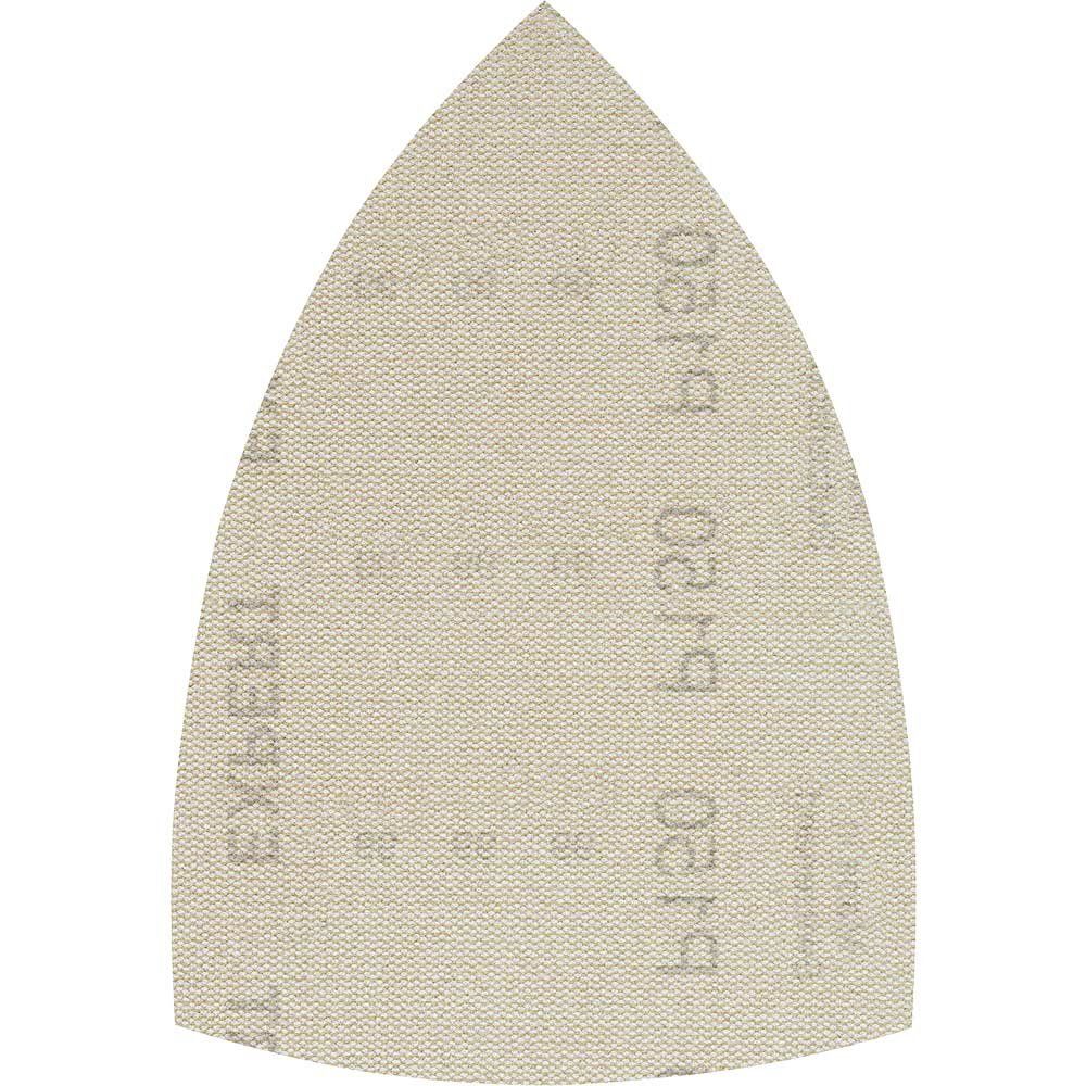 Bosch EXPERT M480 Hook and Loop Large Delta Sanding Sheets for Paint and Wood 100mm x 150mm 150g Pack of 10 - Image 1