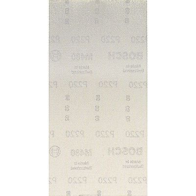Bosch EXPERT M480 115mm x 230mm Net Abrasive Sanding Sheets 115mm x 230mm 220g Pack of 10