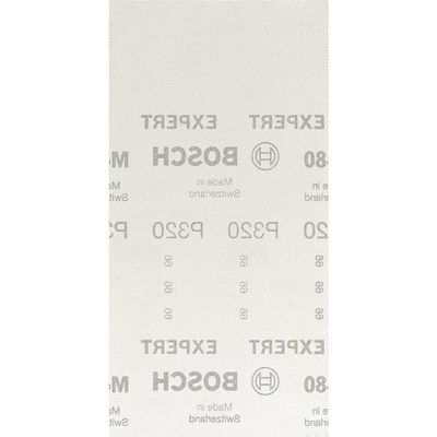 Bosch EXPERT M480 115mm x 230mm Net Abrasive Sanding Sheets 115mm x 230mm 320g Pack of 50
