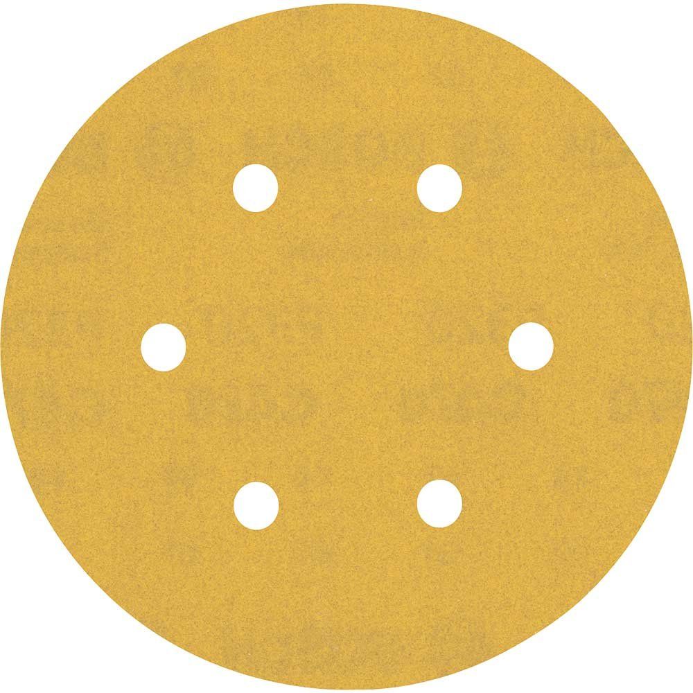 Bosch EXPERT C470 Red Wood Top Sanding Discs 150mm 150mm 320g Pack of 5 - Image 1
