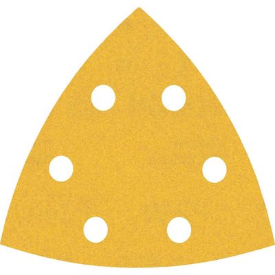 Bosch EXPERT C470 Punched Quick Fit Delta Sanding Sheets for Paint and Wood 93mm x 93mm 240g Pack of 5