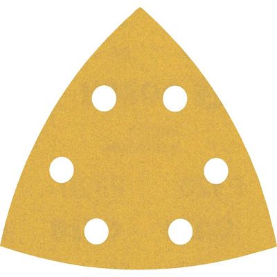 Bosch EXPERT C470 Punched Quick Fit Delta Sanding Sheets for Paint and Wood 93mm x 93mm 320g Pack of 5