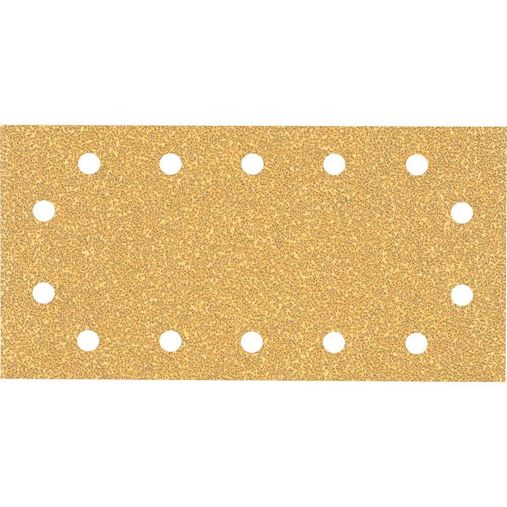 Bosch EXPERT C470 Punched Hook and Loop 1/2 Sanding Sheets 115mm x 230mm 40g Pack of 10 - Image 1