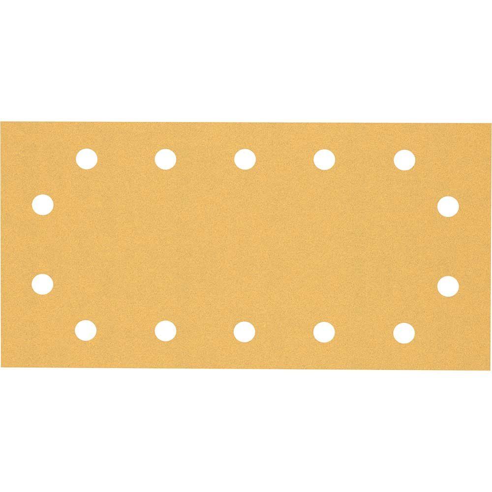 Bosch EXPERT C470 Punched Hook and Loop 1/2 Sanding Sheets 115mm x 230mm 120g Pack of 10 - Image 1