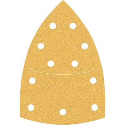 Bosch EXPERT C470 Punched Hook and Loop Multi Sanding Sheets 93mm x 102mm 80g Pack of 10
