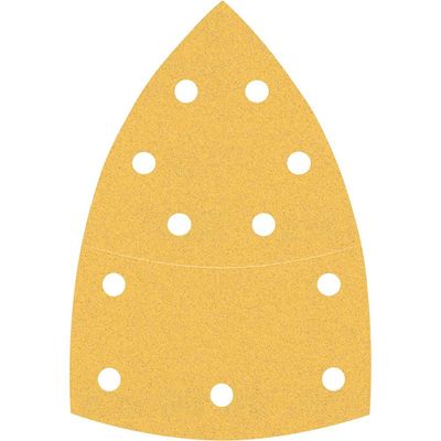 Bosch EXPERT C470 Punched Hook and Loop Multi Sanding Sheets 93mm x 102mm 120g Pack of 10