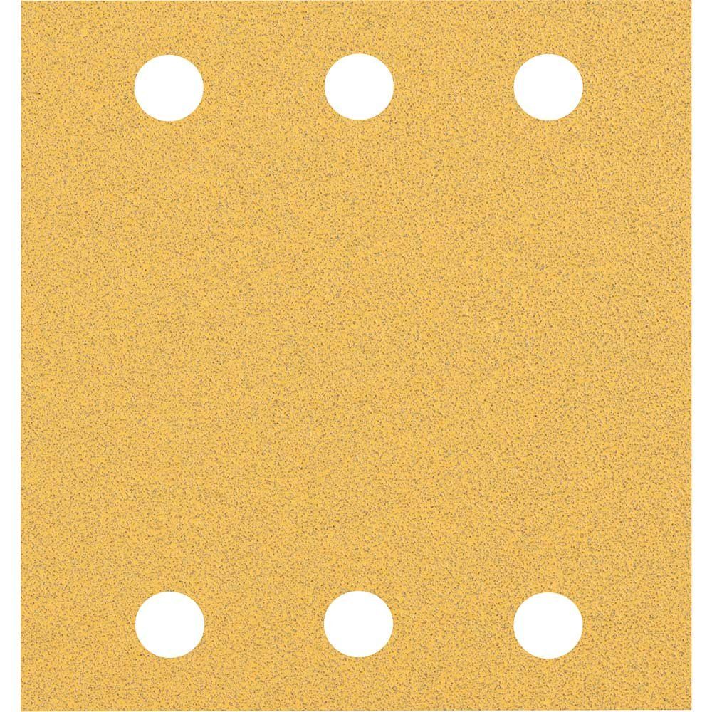 Bosch EXPERT C470 Punched Hook and Look Sanding Sheets 115mm x 107mm 80g Pack of 10 - Image 1