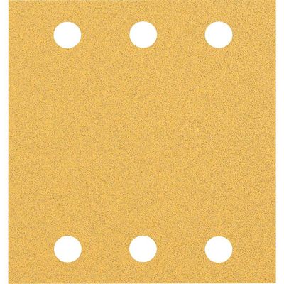 Bosch EXPERT C470 Punched Hook and Look Sanding Sheets 115mm x 107mm 80g Pack of 10