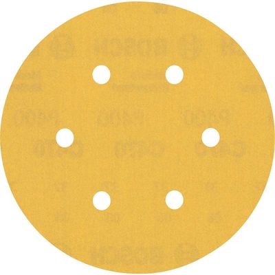 Bosch EXPERT C470 Red Wood Top Sanding Discs 150mm 150mm 400g Pack of 50