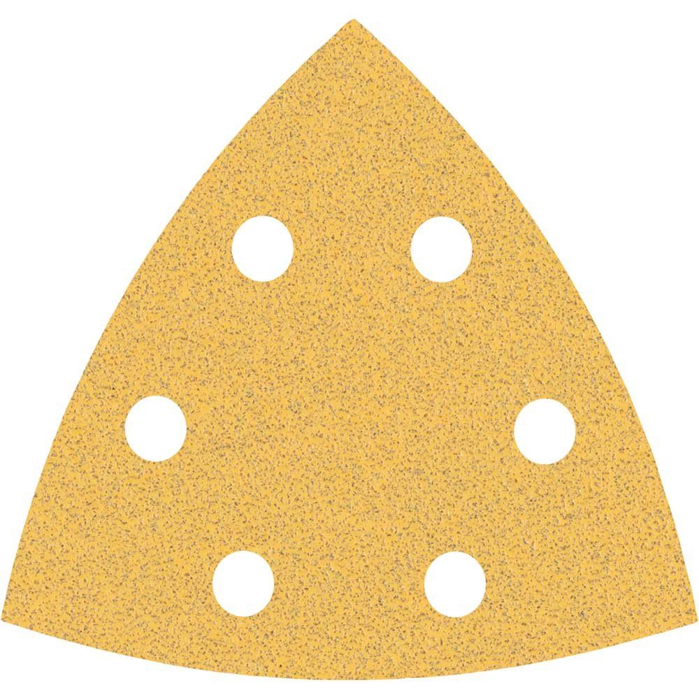 Bosch EXPERT C470 Punched Quick Fit Delta Sanding Sheets for Paint and Wood 93mm x 93mm 80g Pack of 50 - Image 1