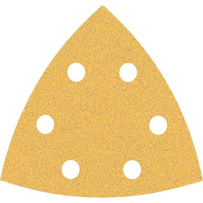 Bosch EXPERT C470 Punched Quick Fit Delta Sanding Sheets for Paint and Wood 93mm x 93mm 80g Pack of 50
