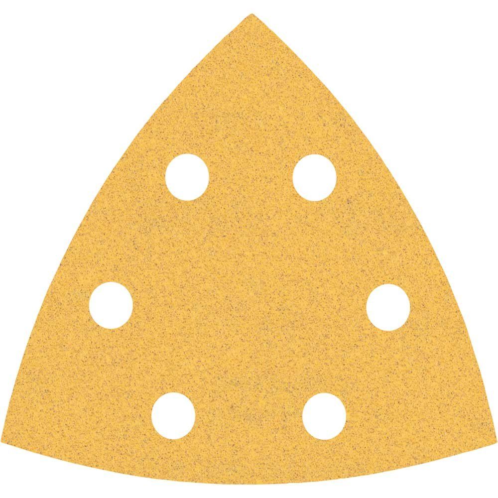 Bosch EXPERT C470 Punched Quick Fit Delta Sanding Sheets for Paint and Wood 93mm x 93mm 100g Pack of 50 - Image 1