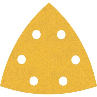 Bosch EXPERT C470 Punched Quick Fit Delta Sanding Sheets for Paint and Wood 93mm x 93mm 240g Pack of 50