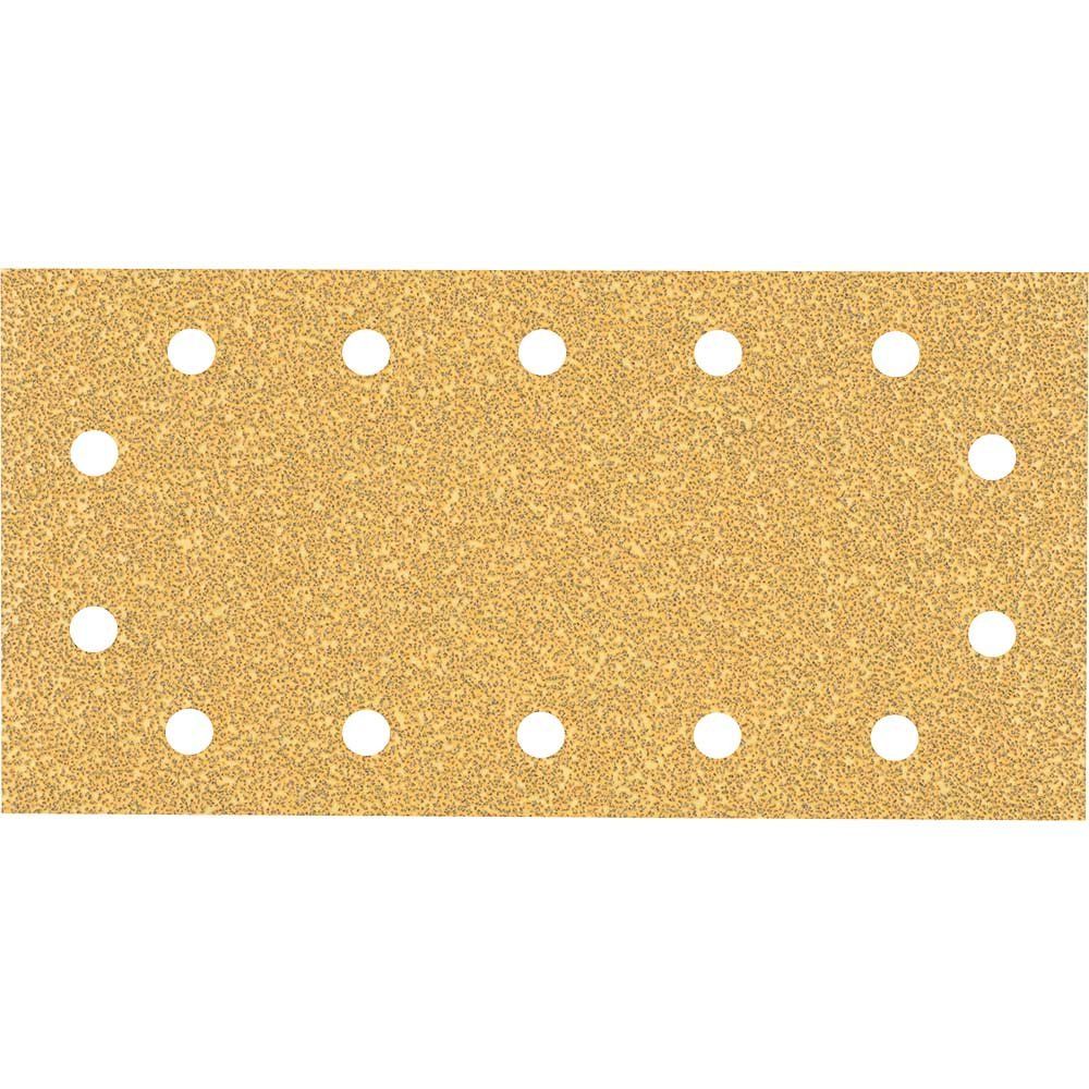 Bosch EXPERT C470 Punched Hook and Loop 1/2 Sanding Sheets 115mm x 230mm 40g Pack of 50 - Image 1