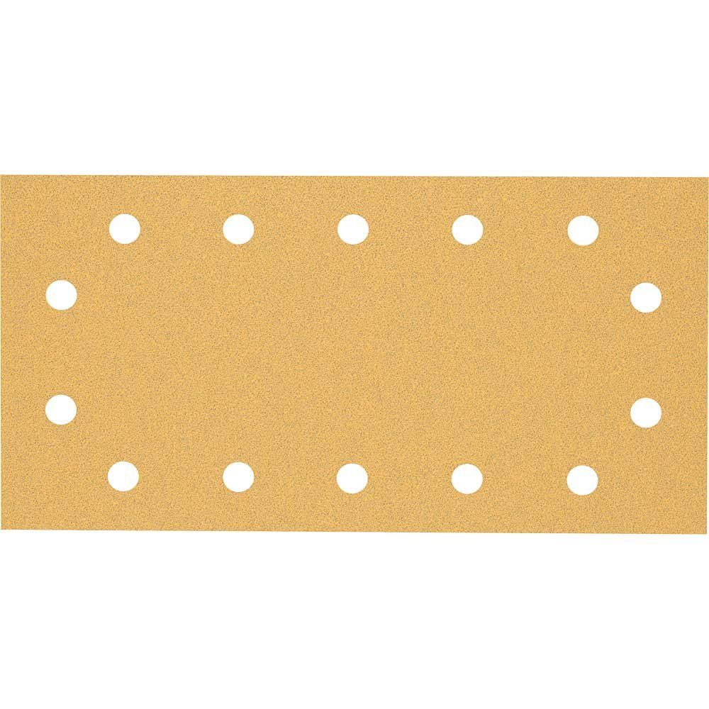 Bosch EXPERT C470 Punched Hook and Loop 1/2 Sanding Sheets 115mm x 230mm 80g Pack of 50 - Image 1