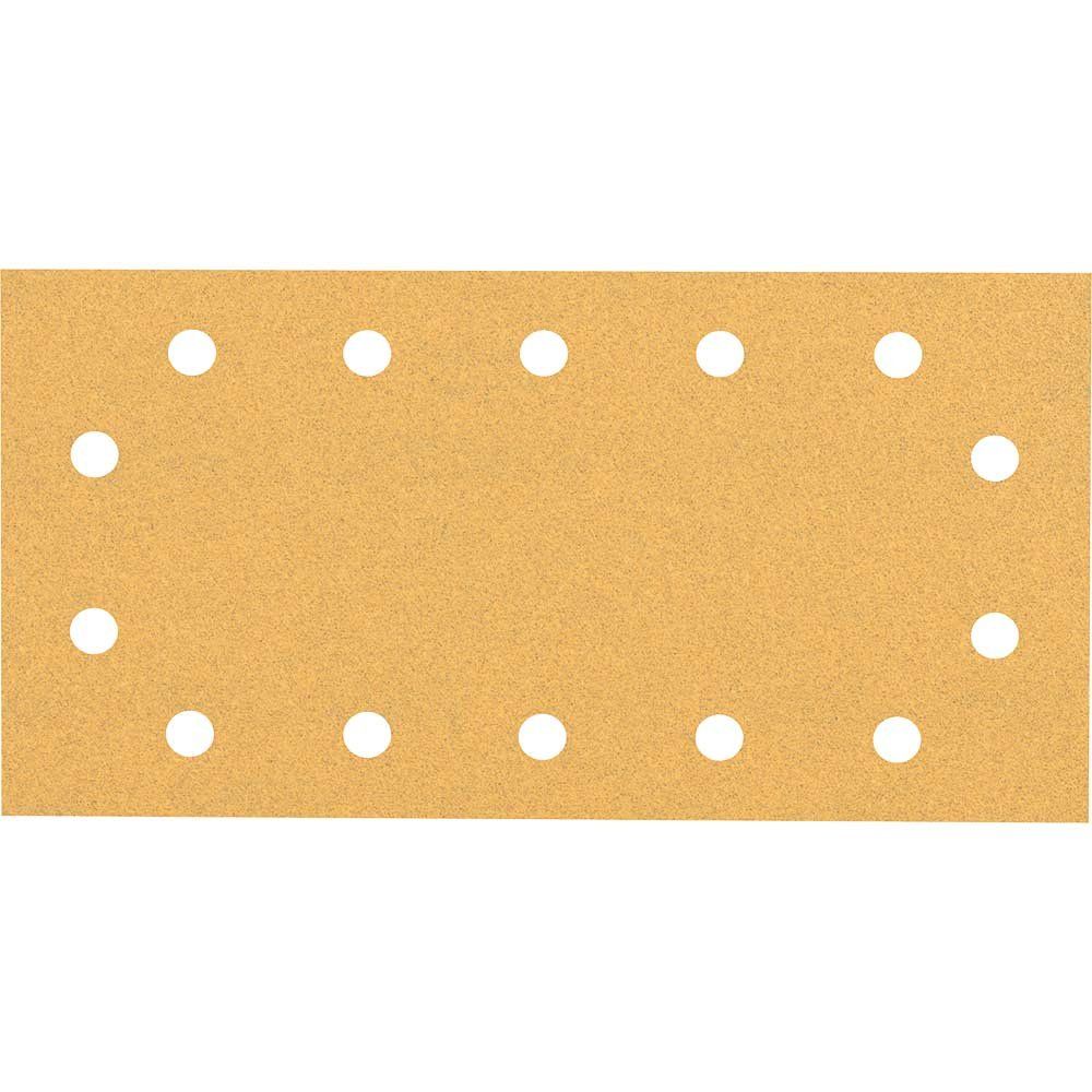 Bosch EXPERT C470 Punched Hook and Loop 1/2 Sanding Sheets 115mm x 230mm 100g Pack of 50 - Image 1