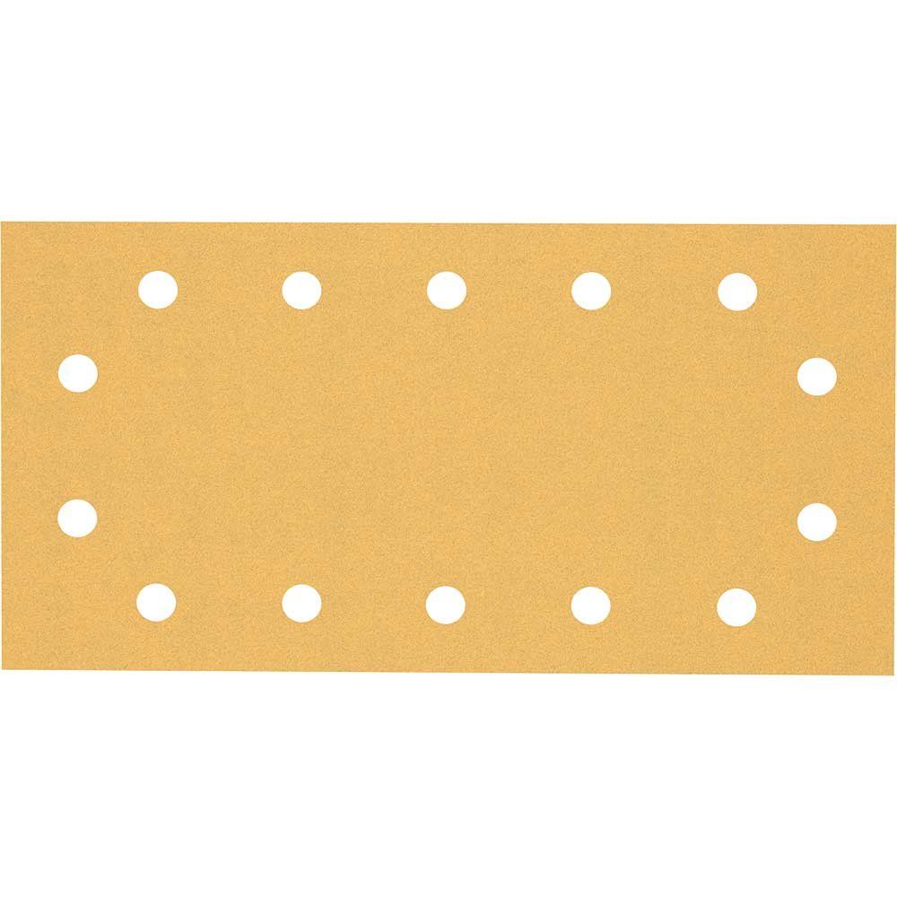 Bosch EXPERT C470 Punched Hook and Loop 1/2 Sanding Sheets 115mm x 230mm 120g Pack of 50 - Image 1