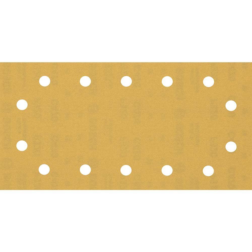 Bosch EXPERT C470 Punched Hook and Loop 1/2 Sanding Sheets 115mm x 230mm 320g Pack of 50 - Image 1