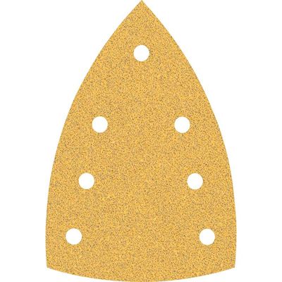 Bosch EXPERT C470 Hook and Loop Large Delta Sanding Sheets for Paint and Wood 100mm x 150mm 60g Pack of 10