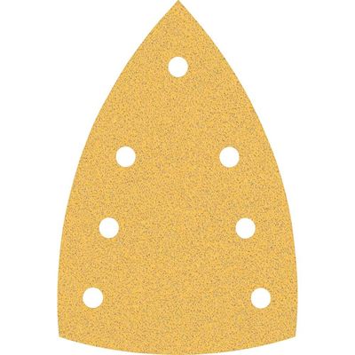 Bosch EXPERT C470 Hook and Loop Large Delta Sanding Sheets for Paint and Wood 100mm x 150mm 80g Pack of 10