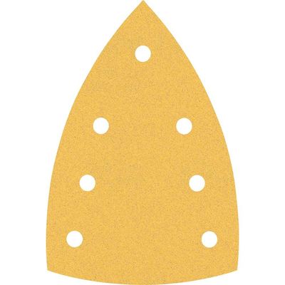 Bosch EXPERT C470 Hook and Loop Large Delta Sanding Sheets for Paint and Wood 100mm x 150mm 120g Pack of 10