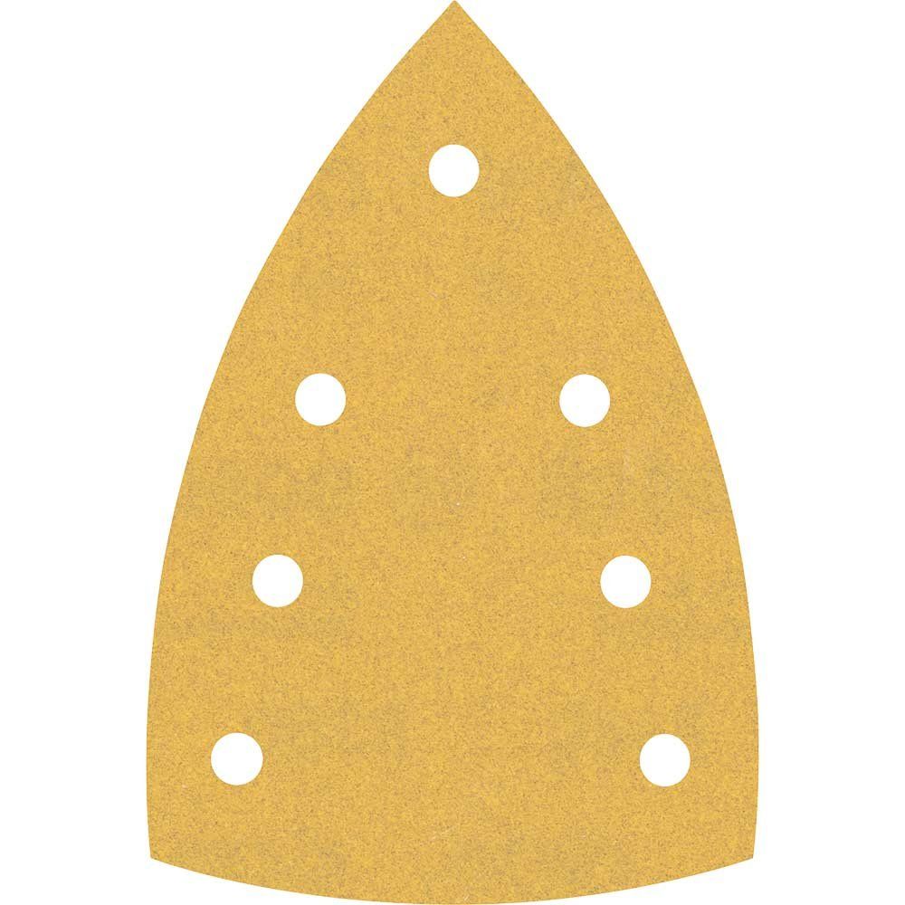 Bosch EXPERT C470 Hook and Loop Large Delta Sanding Sheets for Paint and Wood 100mm x 150mm 180g Pack of 10 - Image 1