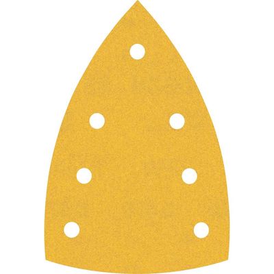 Bosch EXPERT C470 Hook and Loop Large Delta Sanding Sheets for Paint and Wood 100mm x 150mm 240g Pack of 10