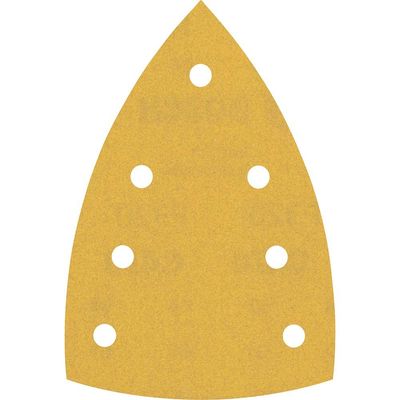 Bosch EXPERT C470 Hook and Loop Large Delta Sanding Sheets for Paint and Wood 100mm x 150mm 320g Pack of 10