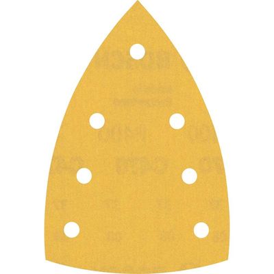 Bosch EXPERT C470 Hook and Loop Large Delta Sanding Sheets for Paint and Wood 100mm x 150mm 400g Pack of 10