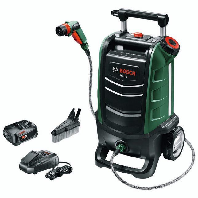 BOSCH Fontus Gen II Pressure Washer - 20 bar, Black,Green - Image 1