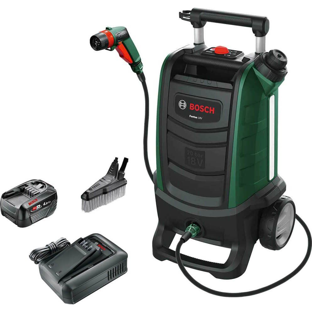 Bosch FONTUS Gen II P4A 18v Cordless Low Pressure Washer 20 Bar - Image 1