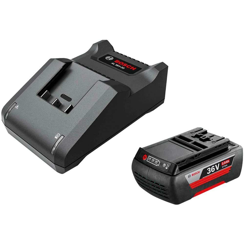 Bosch Genuine BLUE and GREEN 36v Cordless Li-ion Battery 2ah and Charger 2ah - Image 1