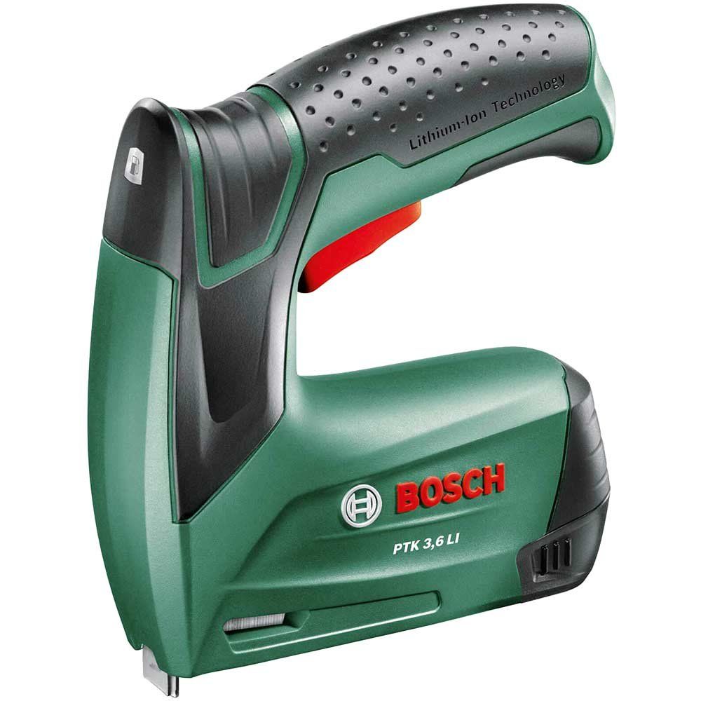 Bosch PTK 3.6 LI 3.6v Cordless Staple Gun 1 x 1.3ah Integrated Li-ion Battery Charger No Case - Image 1