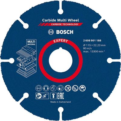 Bosch Expert Carbide Multi Cutting Disc 115mm Pack of 1