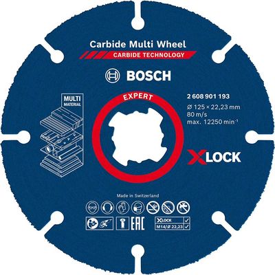 Bosch EXPERT X Lock Carbide Multi Cutting Disc 125mm Pack of 1