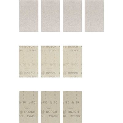 Bosch EXPERT M480 80mm x 133mm Net Abrasive Sanding Sheets 80mm x 133mm Assorted Pack of 10