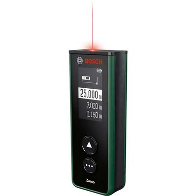 Bosch ZAMO 4 Laser Distance Measure and Area Calculator 25m