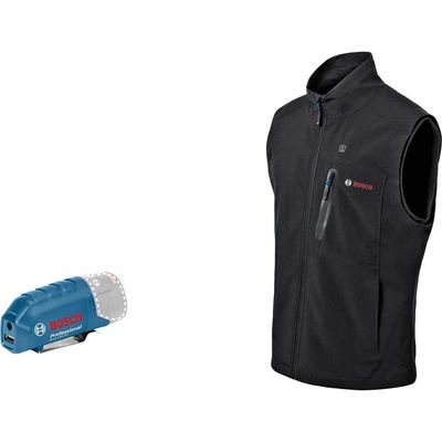 Bosch GHV 12-18V XA Battery Heated Bodywarmer Black L