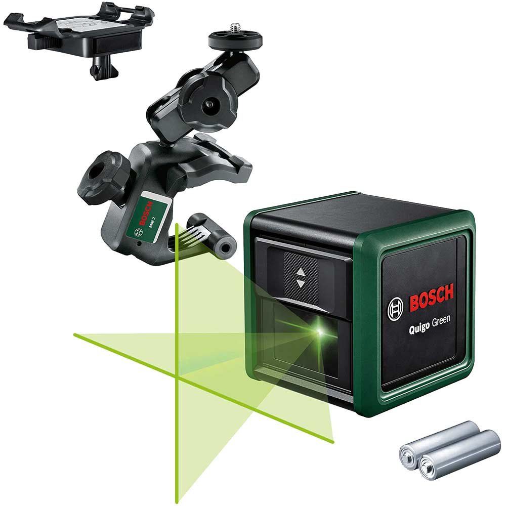 Bosch QUIGO GREEN Self Levelling Cross Line Laser Level - Image 1